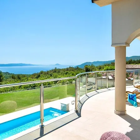 Luxury Panorama With Amazing Seaview In Gondolici 7 Km From Rabac