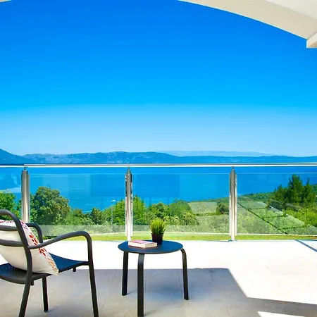 빌라 Luxury Panorama With Amazing Seaview In Gondolici 7 Km From Rabac 라빈