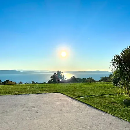Luxury Panorama With Amazing Seaview In Gondolici 7 Km From Rabac 4*