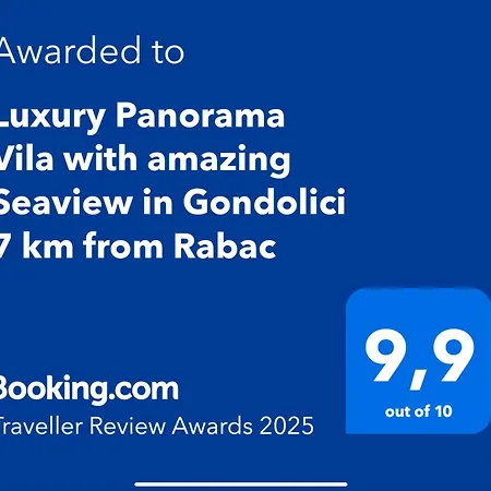 Guest house Luxury Panorama With Amazing Seaview In Gondolici 7 Km From Rabac 4*
