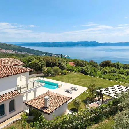 Luxury Panorama With Amazing Seaview In Gondolici 7 Km From Rabac Villa *